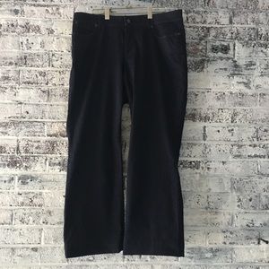 Talbots curvy fit wide leg, dark denim jeans